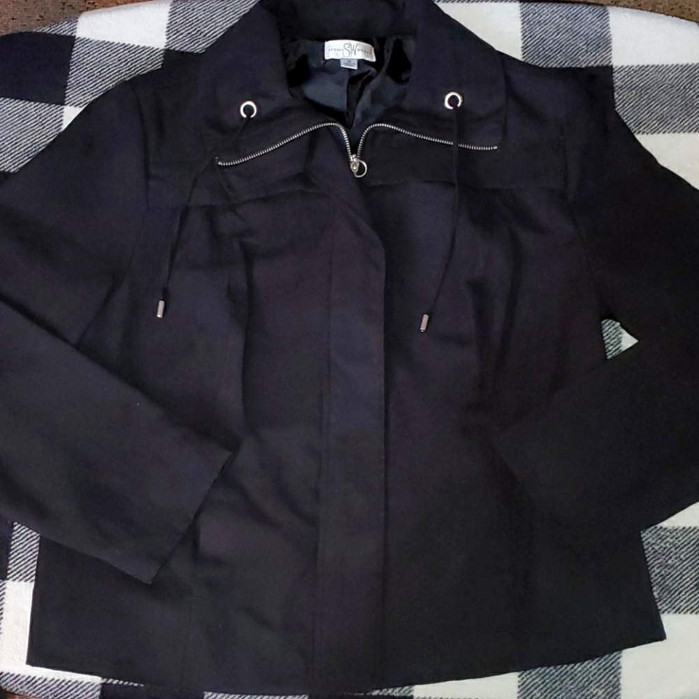Faux Suede Zip Jacket